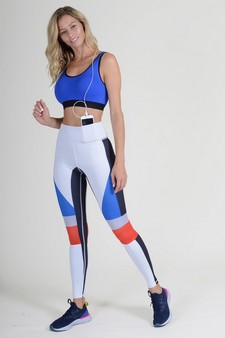 Women's Dynamic Colorblock Activewear Leggings  (Large only) style 5