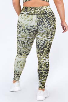 Women's Feline Leopard Activewear Leggings (XL only) style 4