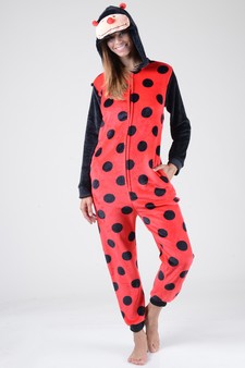 Plush Lady Bug Animal Onesie Pajama Costume - (6pcs L/XL only) style 4