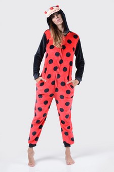 Plush Lady Bug Animal Onesie Pajama Costume style 2