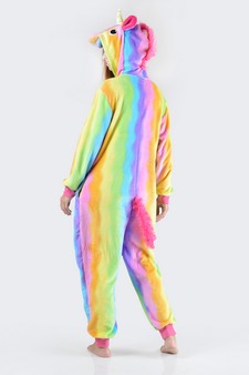 Women's Rainbow Stripe Unicorn Onesie style 6