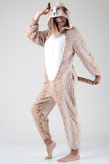 Women's Spotted Heart Reindeer Animal Onesie - (6pcs L/XL only) style 7