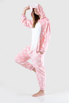 Plush Llama Star Print Animal Onesie Pajama style 4