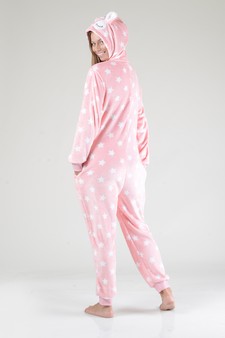 Plush Llama Star Print Animal Onesie Pajama style 5