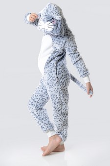 Kid's Leopard Animal Onesie Pajama style 4