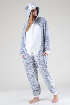 Plush Leopard Animal Onesie Pajama - (6pcs M/L only) style 8