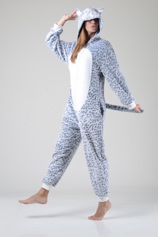 Plush Leopard  Animal Onesie Pajama style 6