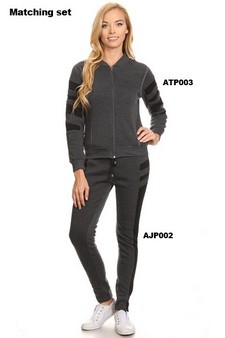 Women's activewear zip up fleece jacket style 6