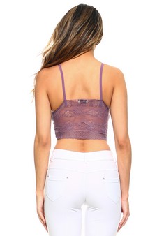 Lace Bralette with Front X Detail style 3