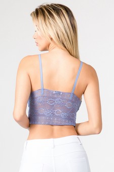 Lace Bralette with Front X Detail style 5