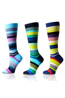 Cotton Republic® Colorful Stripes Men's Dress Socks style 4