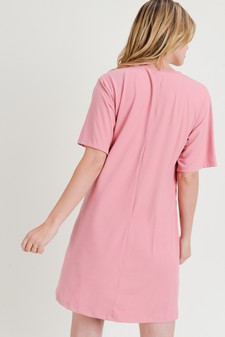 Women's Two Pocket T-Shirt Dress style 5