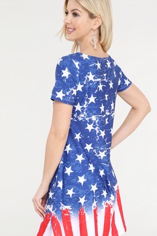 Women's You're a Firework Short Sleeve Dress with Pockets (Small only) style 6