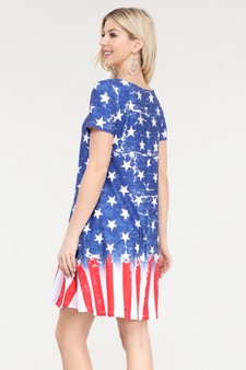 Women's You're a Firework Short Sleeve Dress with Pockets style 3