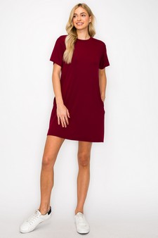 Women’s On The Go T- Shirt Dress With Pockets style 4