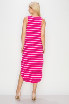 Women’s Casual Days Striped Maxi Dress style 3