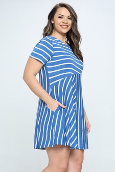 Women’s Multidirectional Lined A-line Dress style 2
