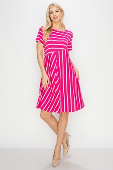 Women’s Multidirectional Lined A-line Dress style 4