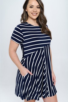 Women’s Multidirectional Lined A-line Dress style 4