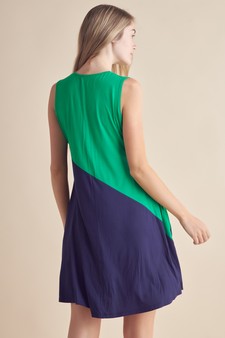 Women’s Voluminous Color Block Dress style 3