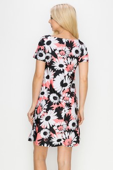 Women’s Classic Wild Daisies A-Line Dress style 3