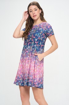 Women’s Floral Fit & Flare Dress style 2