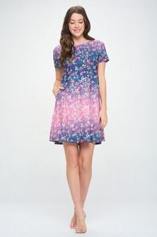 Women’s Floral Fit & Flare Dress style 5