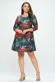 Women’s Morrow Floral Printed A-line Dress style 5