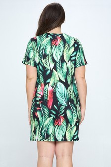 Women’s A Look into Paradise T-Shirt Dress style 3