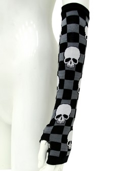 SKULL AND CROSSBONES ARM WARMERS style 3