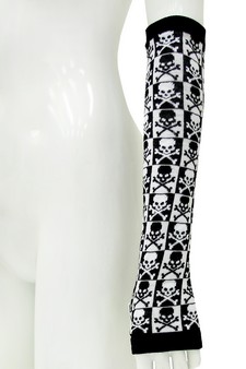 SKULL AND CROSSBONES ARM WARMERS style 4