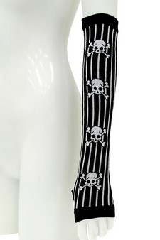 SKULL AND CROSSBONES ARM WARMERS style 5