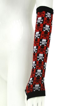SKULL AND CROSSBONES ARM WARMERS style 6