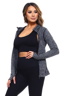 Seamless Active Living Jacket with Hoodie style 4