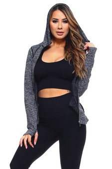 Seamless Active Living Jacket with Hoodie style 5