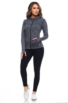 Seamless Active Living Jacket with Hoodie style 6