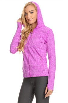Seamless Active Living Jacket with Hoodie style 2