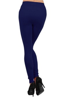 Solid Color Seamless Fleece Lined Legging style 3