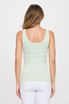 **New Color** Lady's V or U Neckline Reversible Seamless Tank style 3