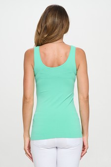 **New Color** Lady's V or U Neckline Reversible Seamless Tank style 3