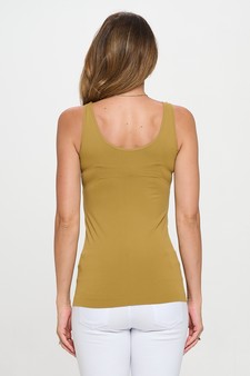 **New Color** Lady's V or U Neckline Reversible Seamless Tank style 3