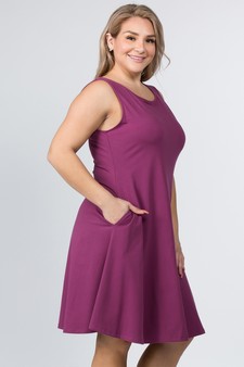 (2 pcs in plus size) Cotton Dress DRS148P, DRS176P style 2