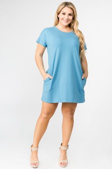(2 pcs in plus size) Cotton Dress DRS148P, DRS176P style 8