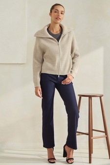 Women’s Luxe Funnel Neck Cardigan style 5