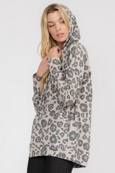 Women’s Standout Leopard Printed Hoodie style 2