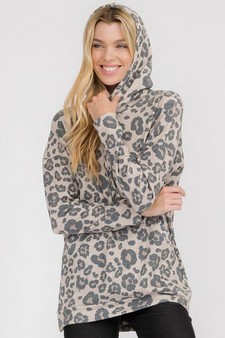 Women’s Standout Leopard Printed Hoodie style 5