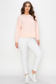 Women’s Oshun Cutout French Terry Long Sleeve Top style 6
