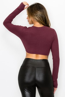 Women's Seamless Athleisure Long Sleeve Top style 3