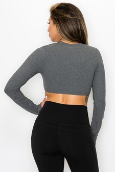 Women's Seamless Athleisure Long Sleeve Top style 3