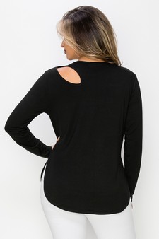 Women’s Almond Cut out Long Sleeve style 3